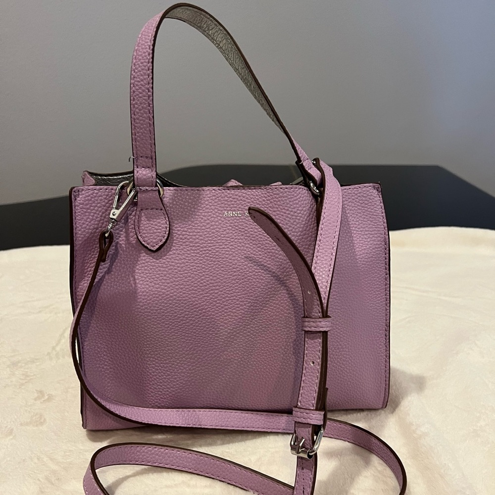 Anne Klein lavender satchel